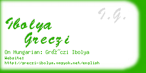 ibolya greczi business card